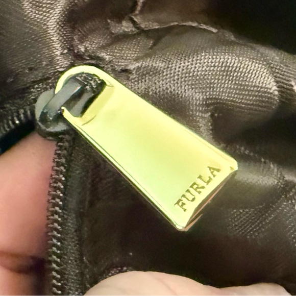 Furla Genuine Leather Tri Colored Tote Bag Purse - Picture 11 of 16